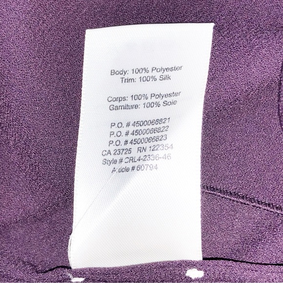 ARITZIA Wilfred Plum Sevres Sleeveless Blouse Zipper Back Drape Tank Top Size S - Picture 9 of 11